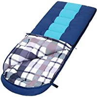 Los mejores  - SONGMICS Saco de Dormir Grande con Bolsa de Compresión- Temperatura Ideal 5-15°C- 3-4 Estaciones- Fácil de Llevar…